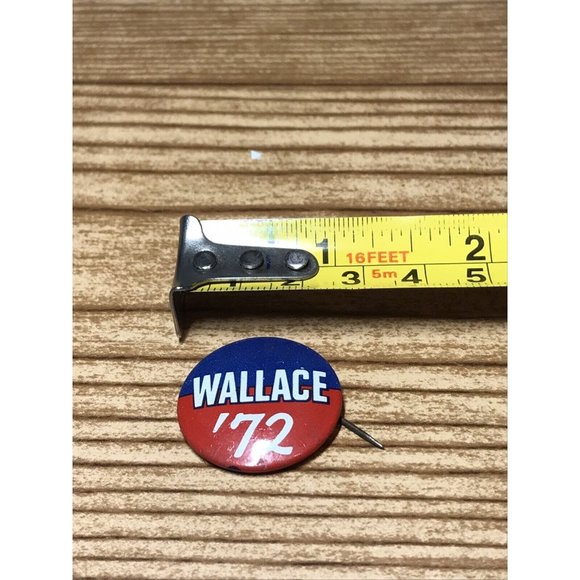 Vtg George Wallace 72 Presidential Primary Candidate Campaign Pin Back Button - Picture 3 of 3